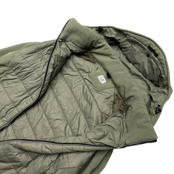 CP Company Khaki Padded Soft Shell Goggle Jacket
