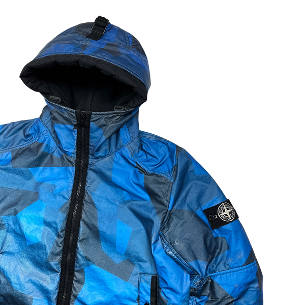 Stone island hotsell reflective jacket blue