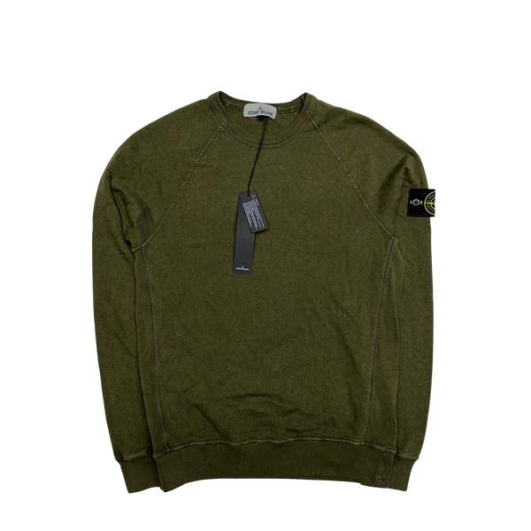 Stone Island 2021 Khaki Crewneck Sweatshirt