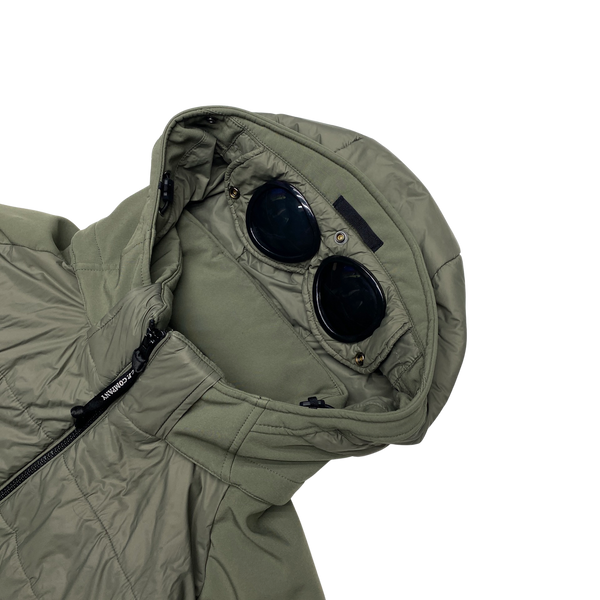 CP Company Khaki Padded Soft Shell Goggle Jacket