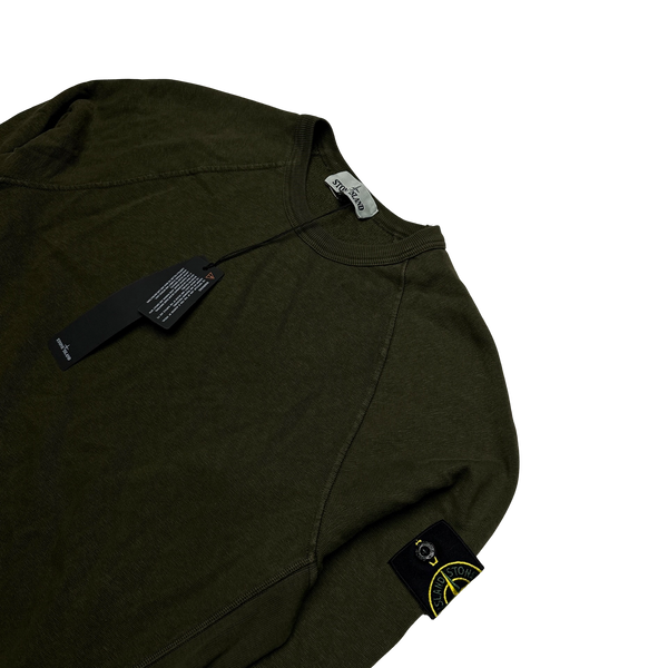 Stone Island 2021 Khaki Crewneck Sweatshirt