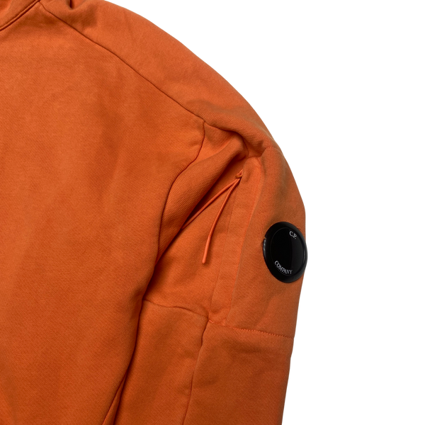 CP Company Orange Pullover Quarter Zip Jumper
