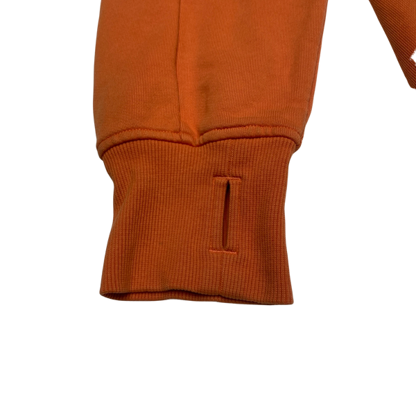 CP Company Orange Pullover Quarter Zip Jumper