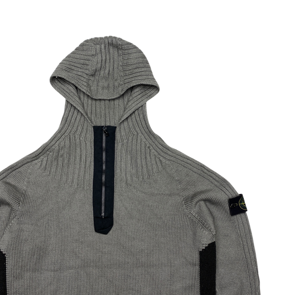 Stone Island Grey 2002 Vintage Pullover Hoodie