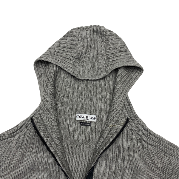 Stone Island Grey 2002 Vintage Pullover Hoodie