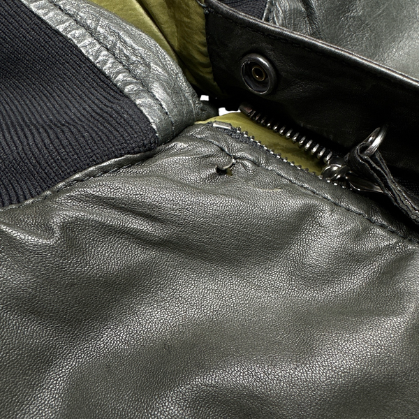 Stone Island Cast Leather Nylon Metal Reversible Jacket