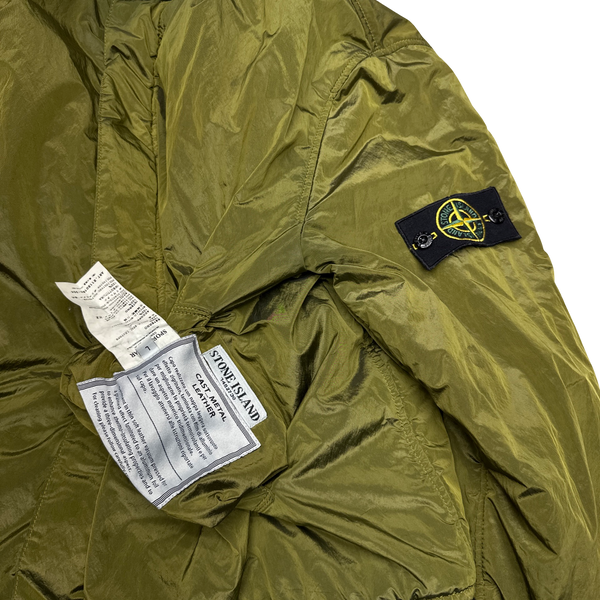 Stone Island Cast Leather Nylon Metal Reversible Jacket