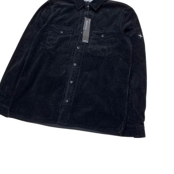 Stone Island AW2021 Black Corduroy Overshirt