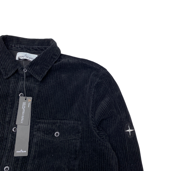 Stone Island AW2021 Black Corduroy Overshirt