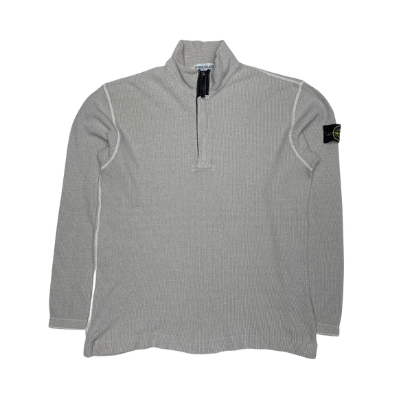 Stone Island Ribbed Cotton 2003 Vintage Pullover