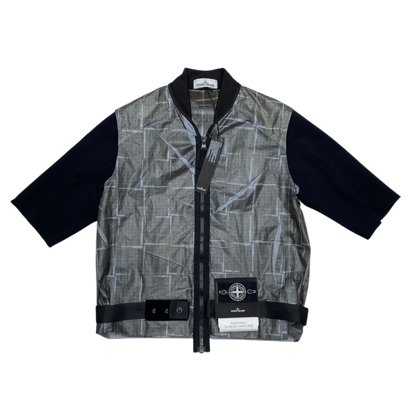 Stone Island 2017 Paper Poly House Check Grid Vest Jacket