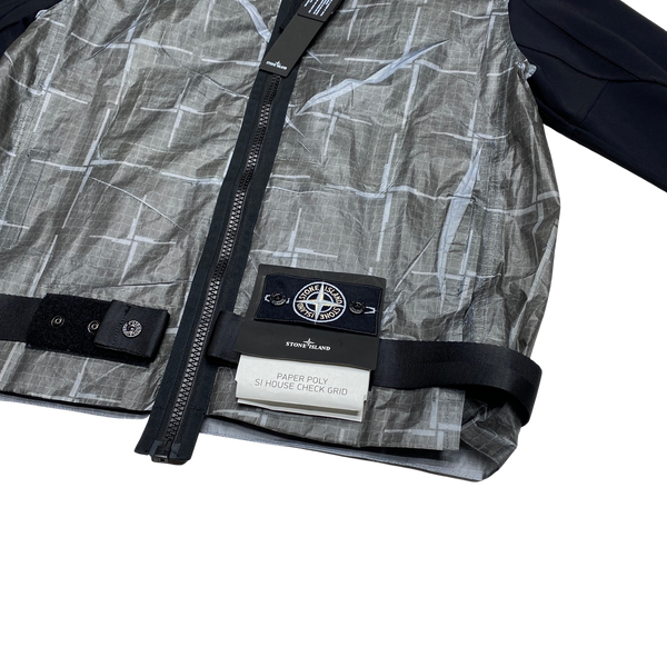 Stone Island 2017 Paper Poly House Check Grid Vest Jacket