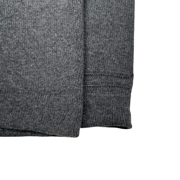 Stone Island 2018 Dark Grey Wool Crewneck Jumper