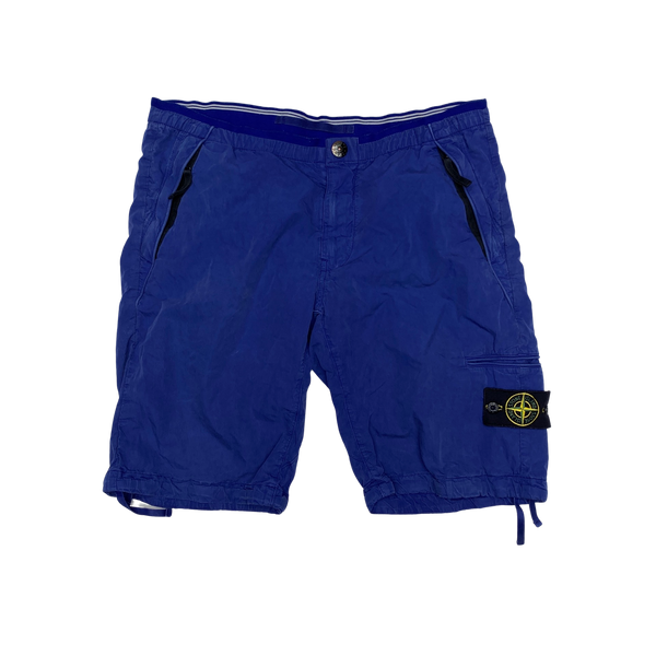 Stone Island 2012 Blue Cotton Cargo Shorts