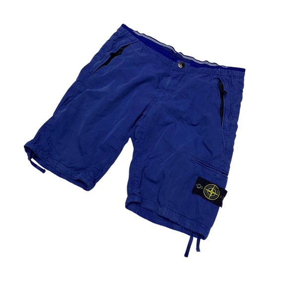 Stone Island 2012 Blue Cotton Cargo Shorts