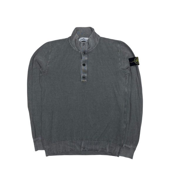 Stone Island Waffle Knit Cotton Pullover Jumper