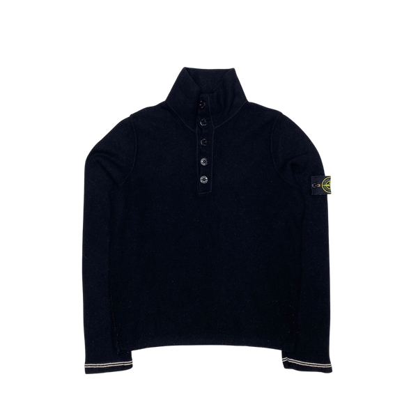 Stone Island 2007 Black Pullover Knit Jumper