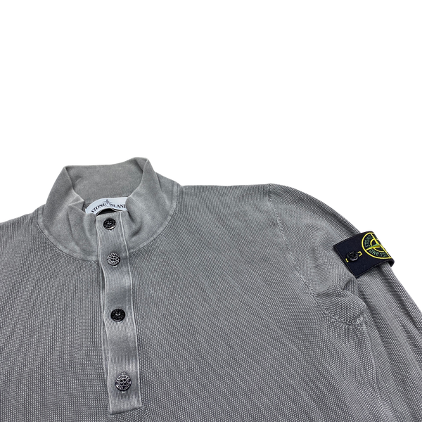 Stone Island Waffle Knit Cotton Pullover Jumper