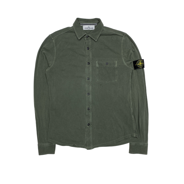 Stone Island 2013 Green Thick Cotton Shirt