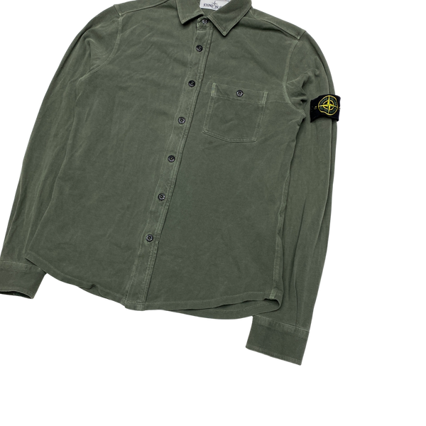 Stone Island 2013 Green Thick Cotton Shirt