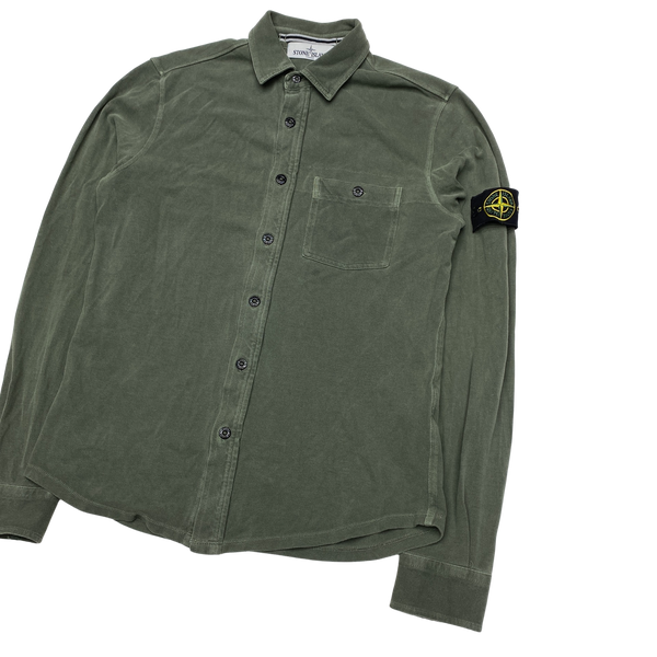 Stone Island 2013 Green Thick Cotton Shirt