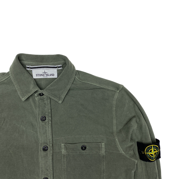 Stone Island 2013 Green Thick Cotton Shirt