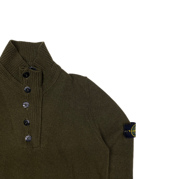Stone Island 2009 Khaki Wool Pullover Knit