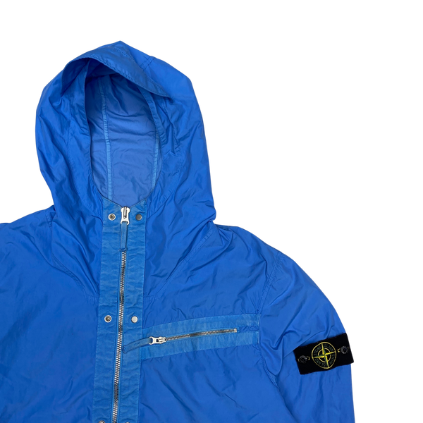 Stone Island 2009 Light Blue Spalmutura Hooded Jacket