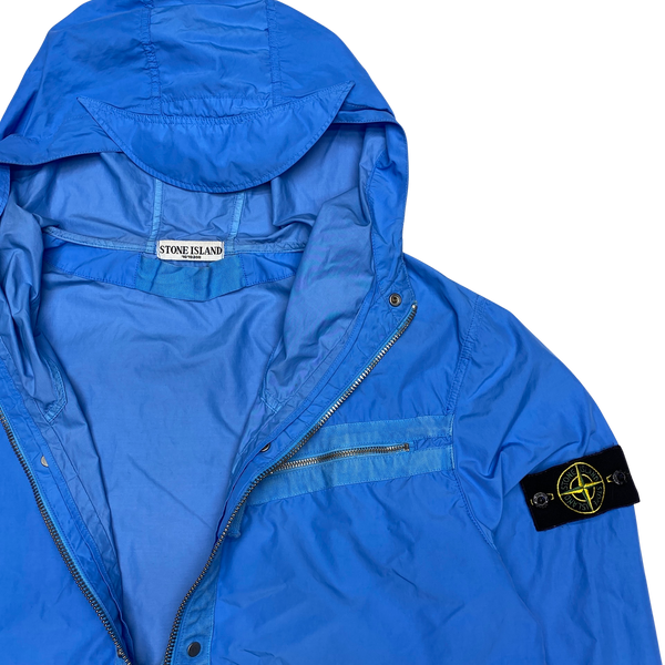 Stone Island 2009 Light Blue Spalmutura Hooded Jacket