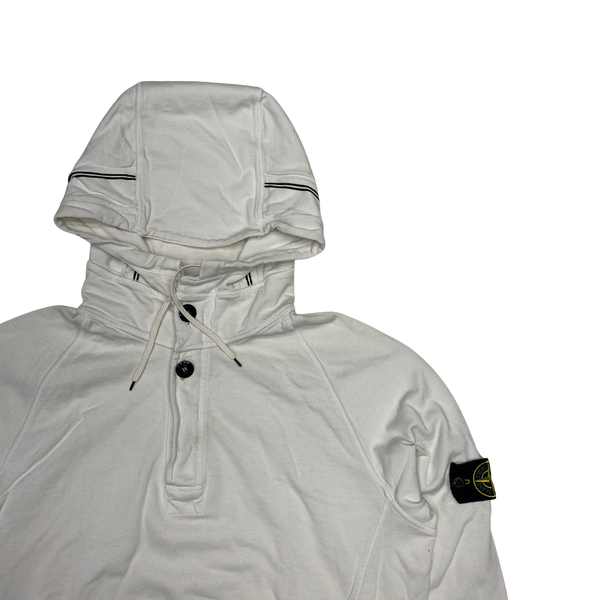Stone Island 2009 White Cotton Pullover Jumper