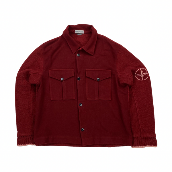 Stone Island Vintage 2001 Embroidered Thick Wool Overshirt