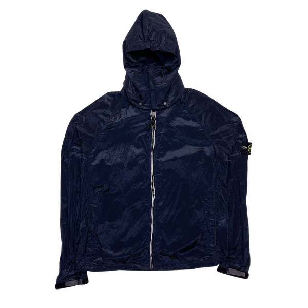 Stone Island 2007 Nylon Metal Navy Hooded Shimmer Jacket