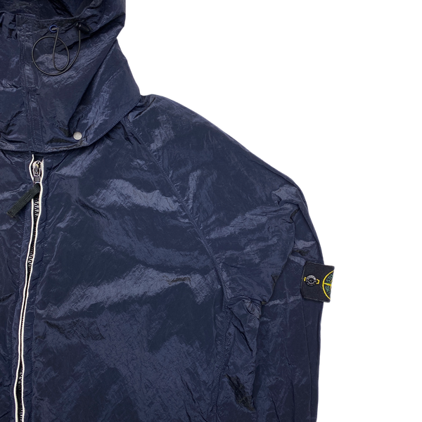 Stone Island 2007 Nylon Metal Navy Hooded Shimmer Jacket