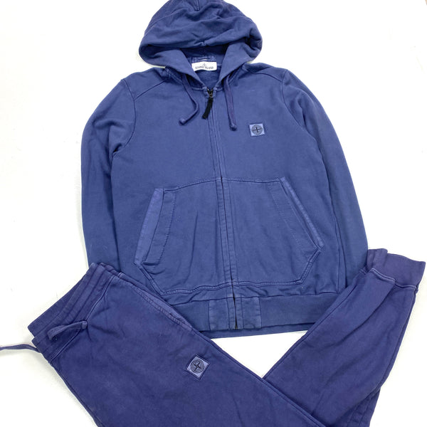 Stone Island Navy Blue Tracksuit Set