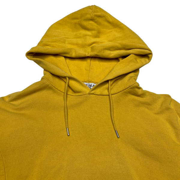 Stone Island Yellow Cotton Hoodie