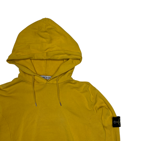 Stone Island Yellow Cotton Hoodie