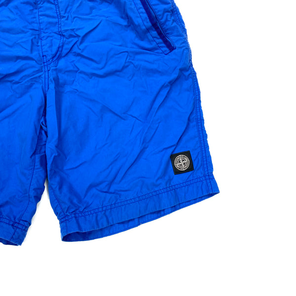 Stone Island Blue Cotton Swim Shorts