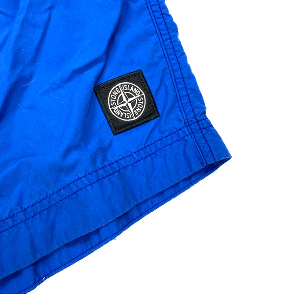 Stone Island Blue Cotton Swim Shorts