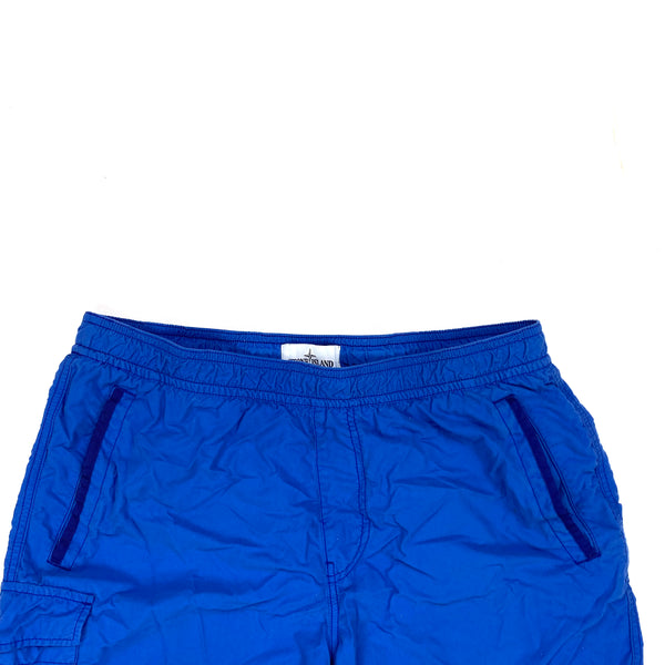 Stone Island Blue Cotton Swim Shorts