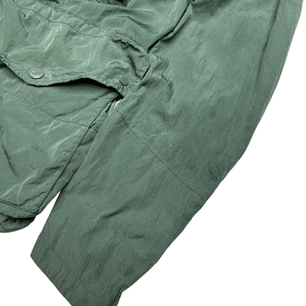 CP Company Green Multipocket Nylon Metal Shimmer Goggle Jacket