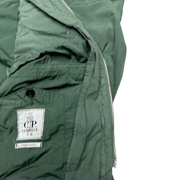 CP Company Green Multipocket Nylon Metal Shimmer Goggle Jacket