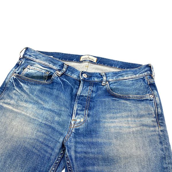 Stone Island Light Blue Slim Fit Denim Jeans