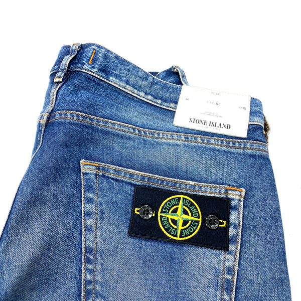 Stone Island Light Blue Slim Fit Denim Jeans
