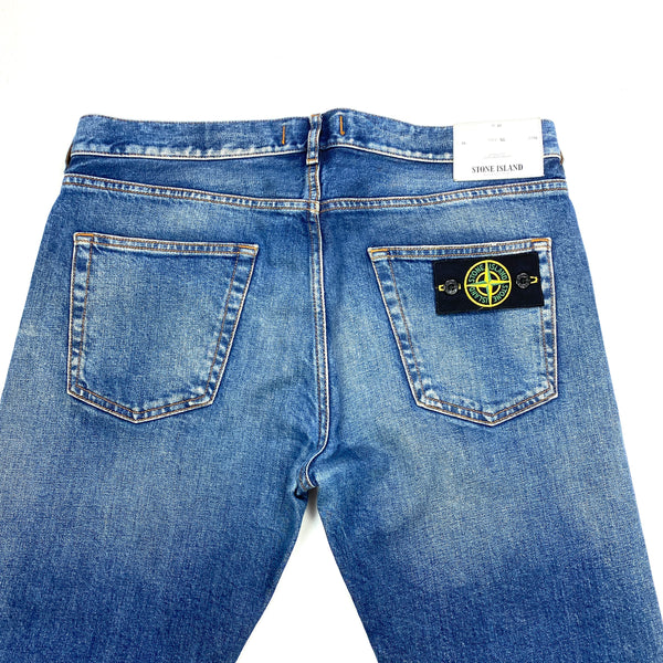 Stone Island Light Blue Slim Fit Denim Jeans
