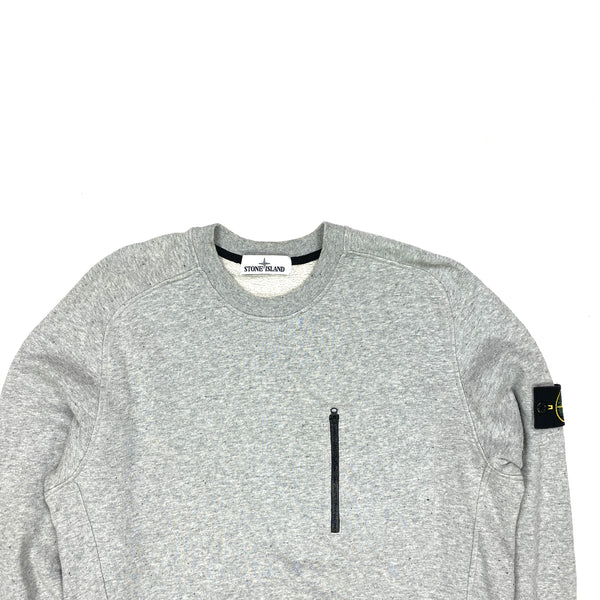 Stone island grey marl sweatshirt deals