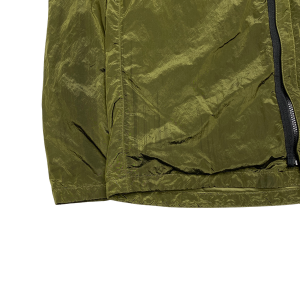 Stone Island Khaki Green Nylon Metal Overshirt