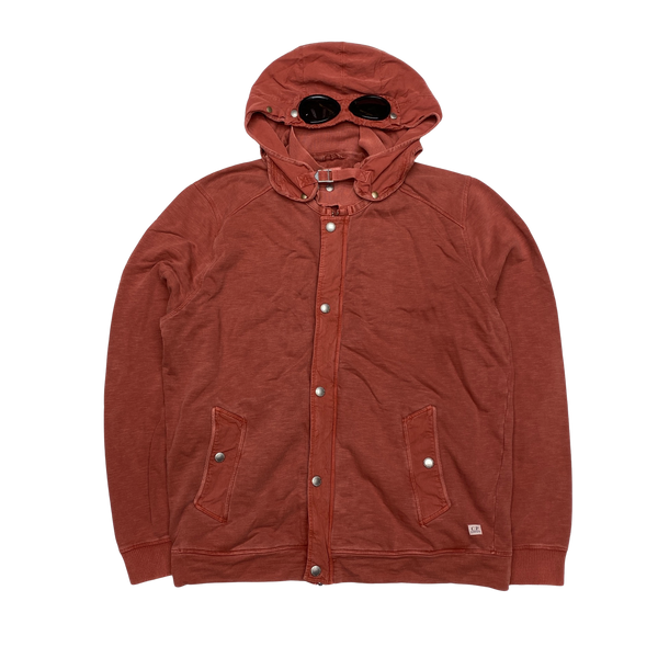 CP Company Terracotta Goggle Hoodie