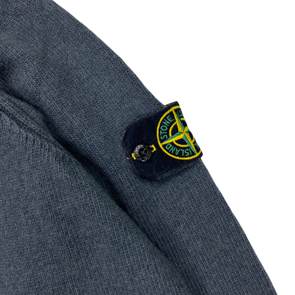Stone Island Grey Wool Crewneck Jumper