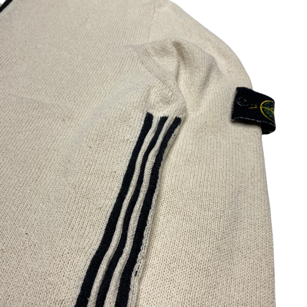 Stone Island Vintage Beige Knitted High Neck Jumper