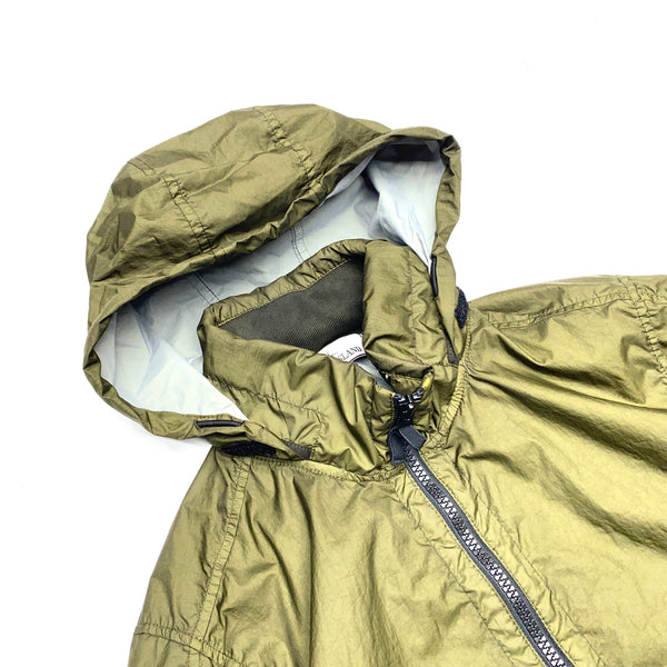 Stone Island Khaki Green Membrana 3L TC Rain Jacket